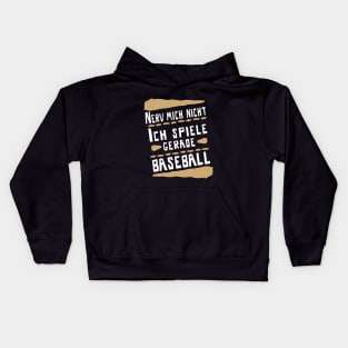 Baseball Basemann Baseballschläger Pitcher Kids Hoodie